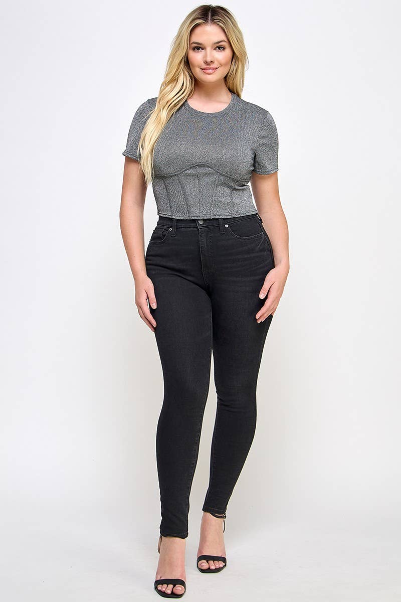 Obsidian Corset Tee