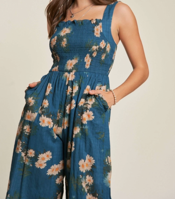 Daisy Jumpsuit in Teal