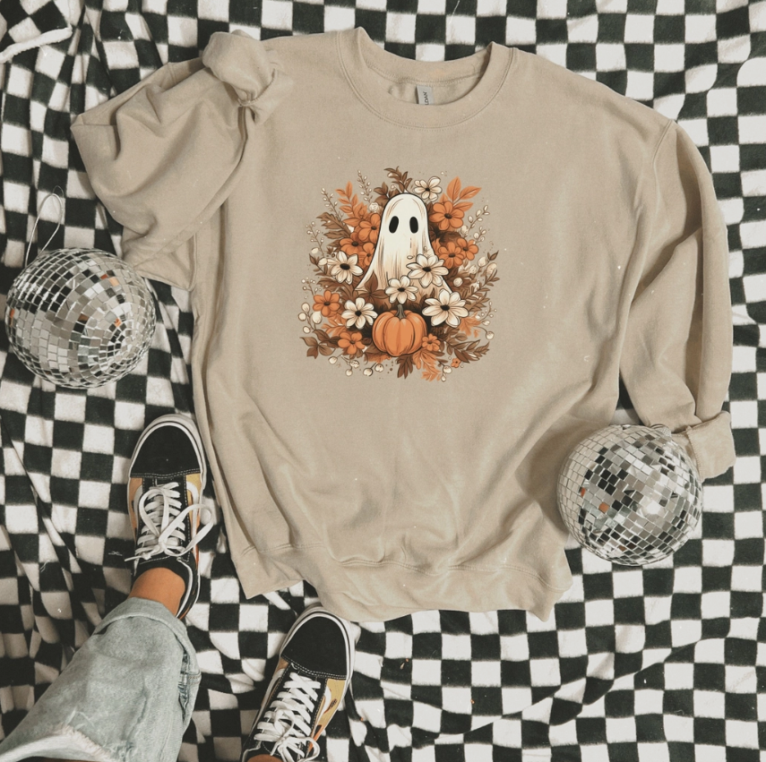 Floral Ghost (Tee and Sweatshirt Available)