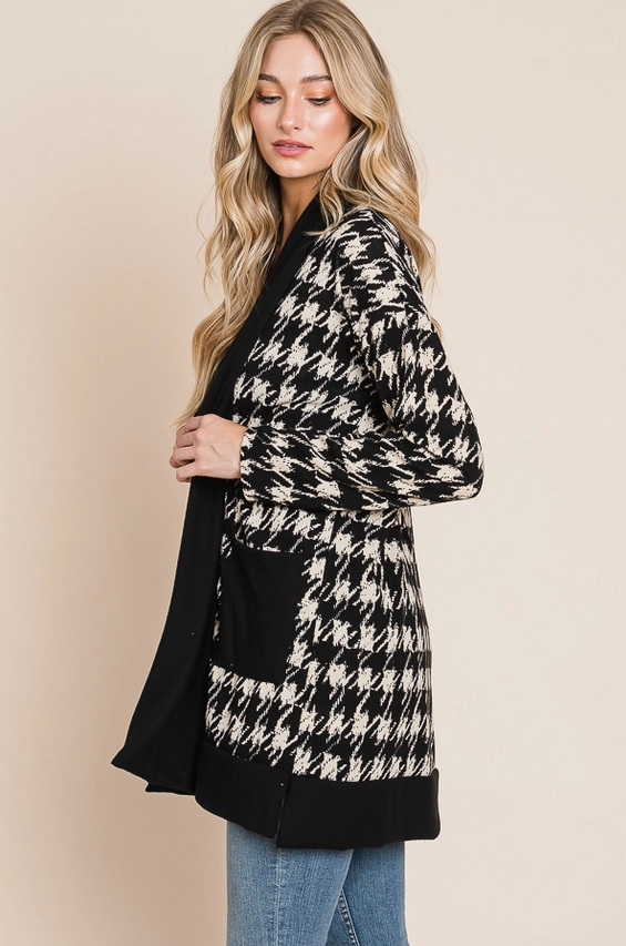 Houndstooth Cardigan