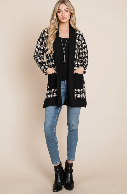 Houndstooth Cardigan
