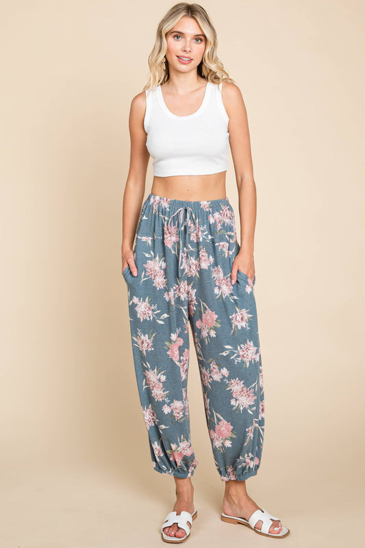 Floral Joggers (with Pockets!)