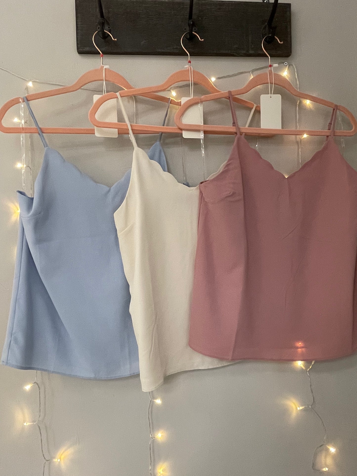 Scalloped Cami (Multiple Colors Available)