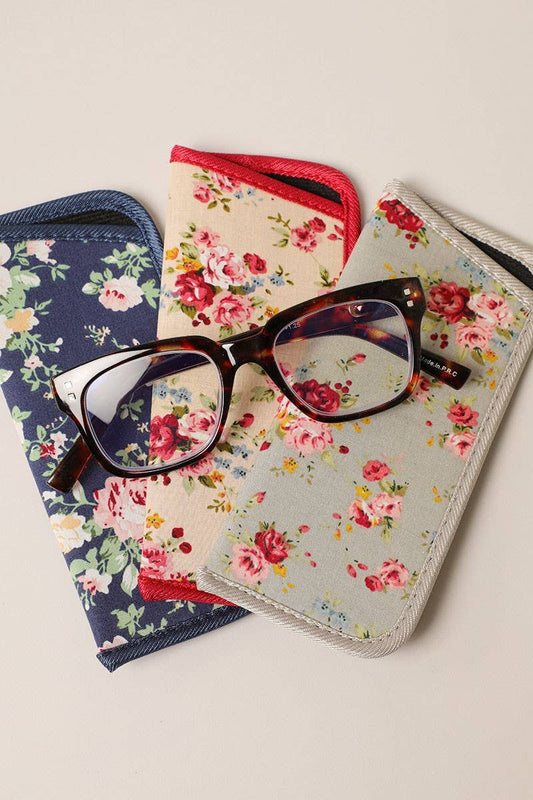 Floral Eyeglass Sleeve