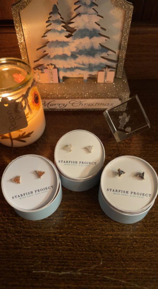 Ara Druzy Studs in Gold (Multiple Colors Available)