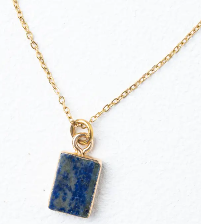 In The Clouds Lapis Necklace