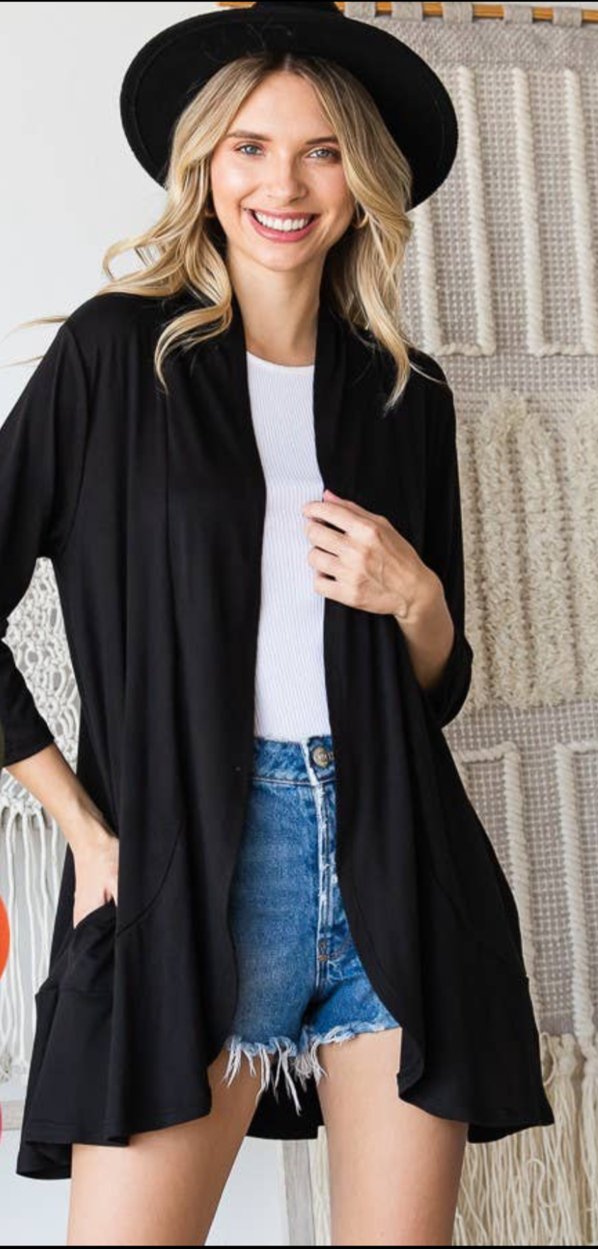 Ruffle Cardigan (Multiple colors available)