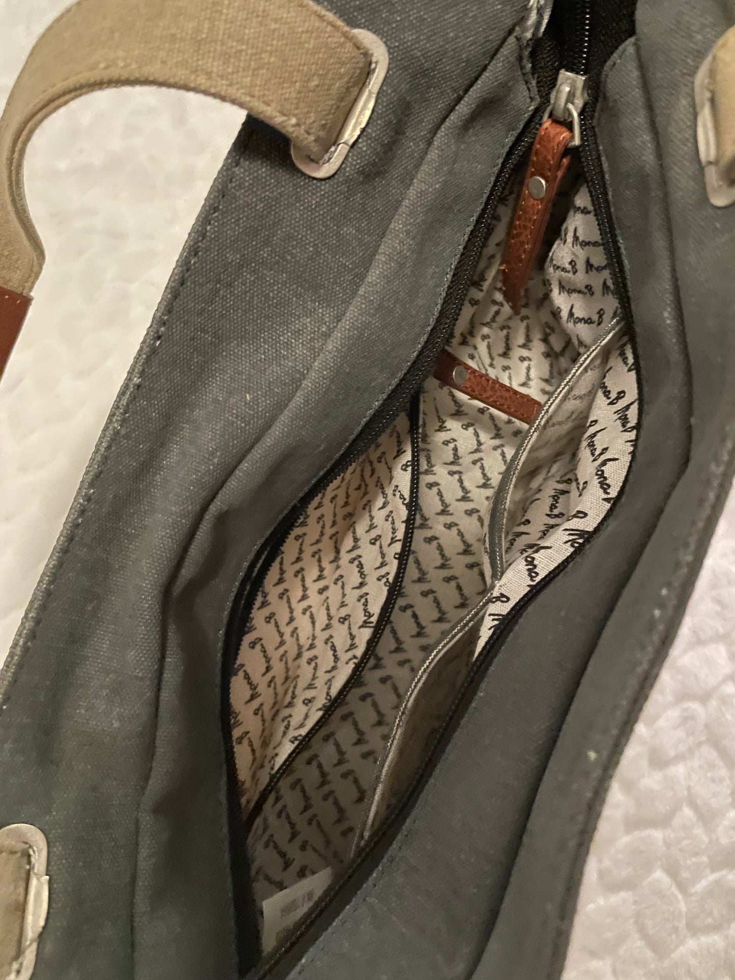 Nora Up-Cycled Canvas Shoulder Bag
