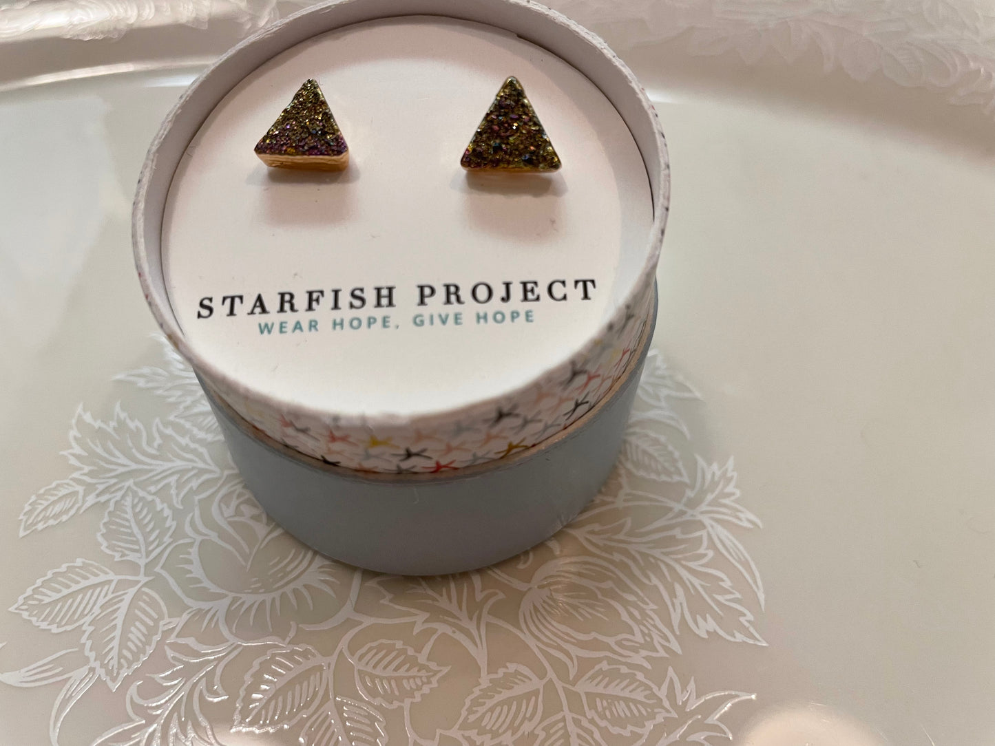 Kyra Multicolored Druzy Stud Earrings