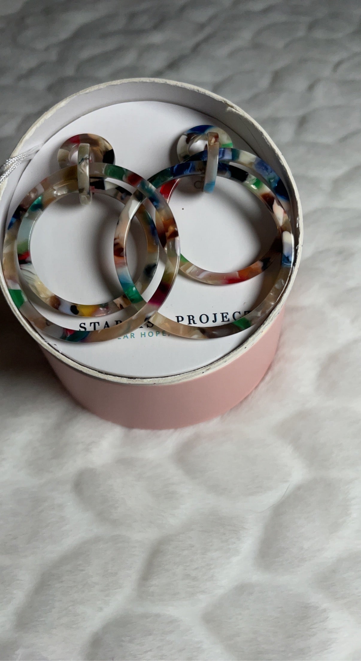 Margot Multicolored Resin Dangle Earrings