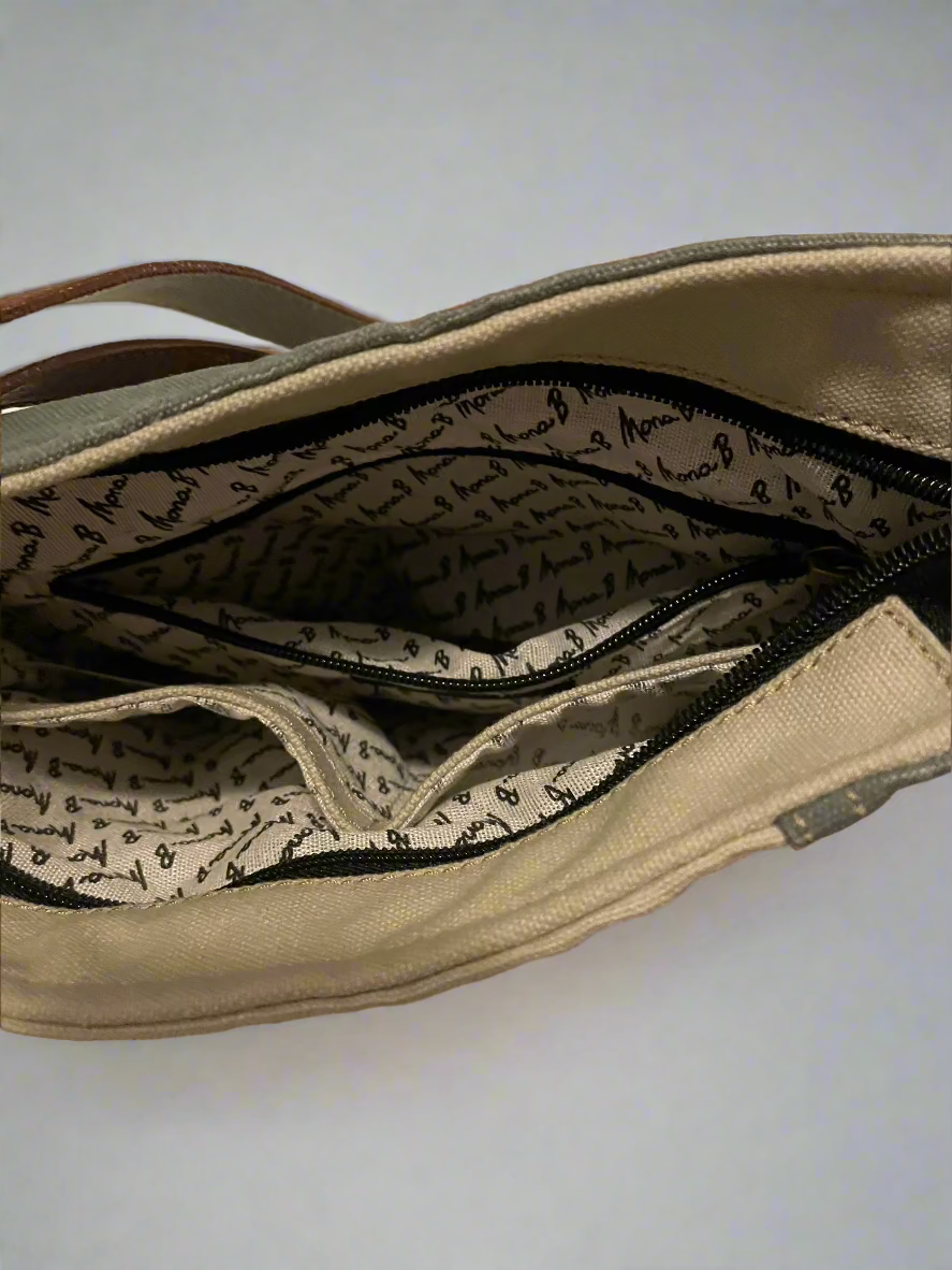 Identified Up-Cycled Canvas Crossbody