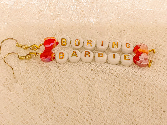 Boring Barbie Earrings