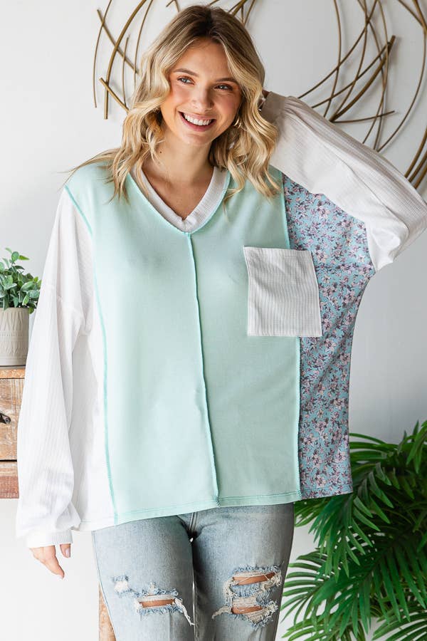 Minted Bloom Pullover