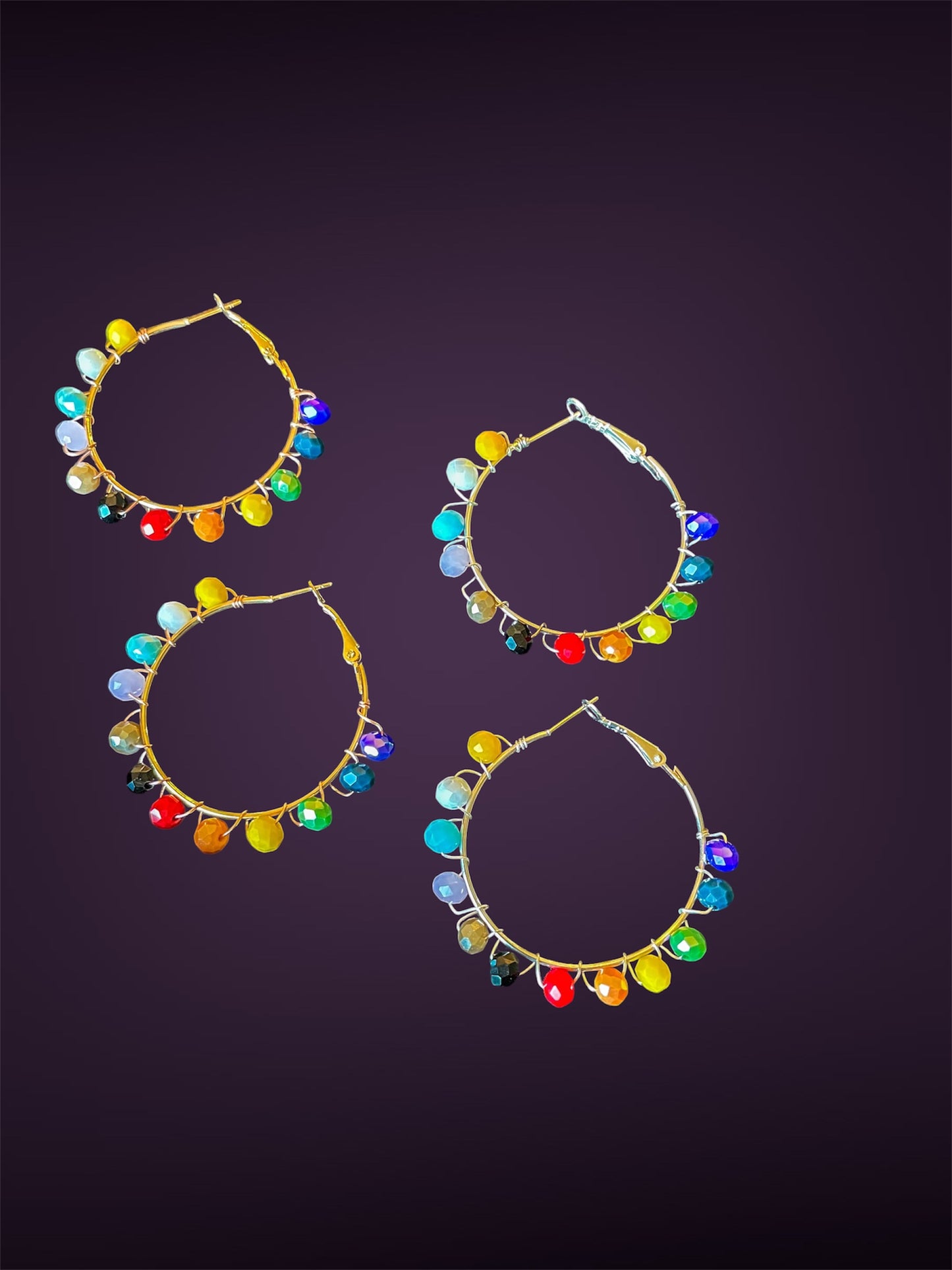 Pride Hoop Earrings (Gold and Silver Available)