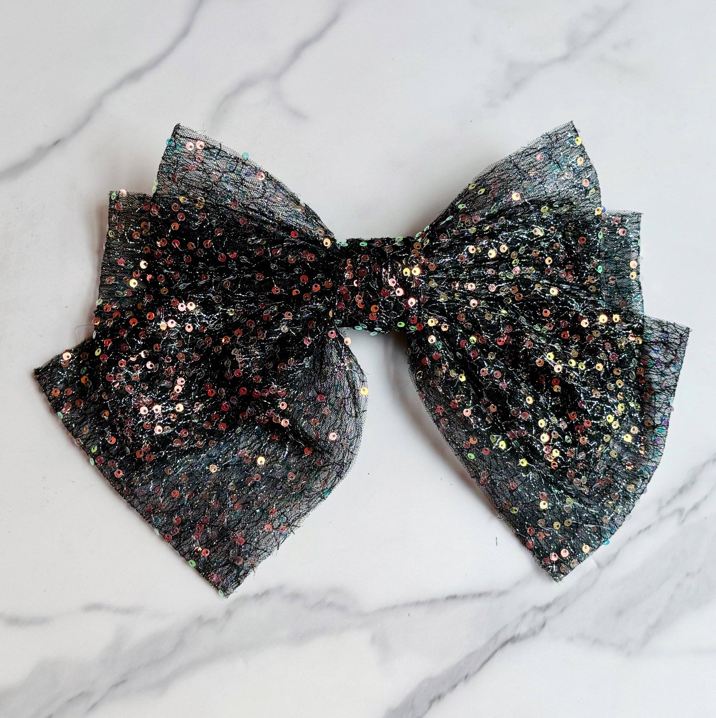 Shimmer Bow Hair Clip