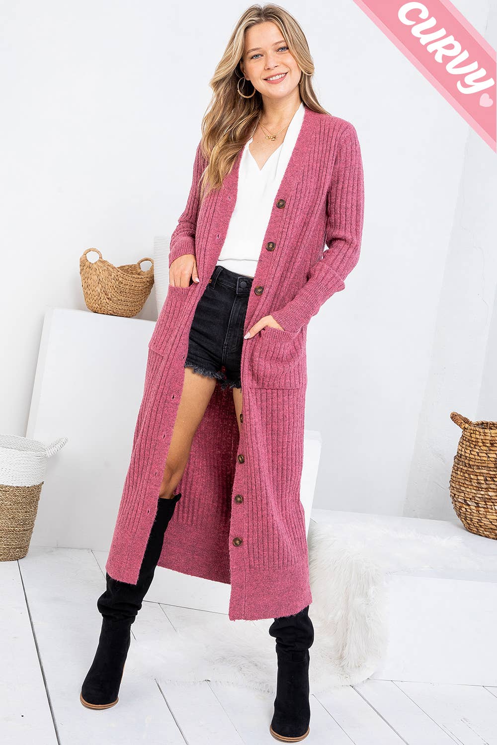 Rosy Kisses Cardigan