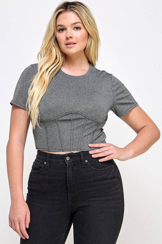 Obsidian Corset Tee