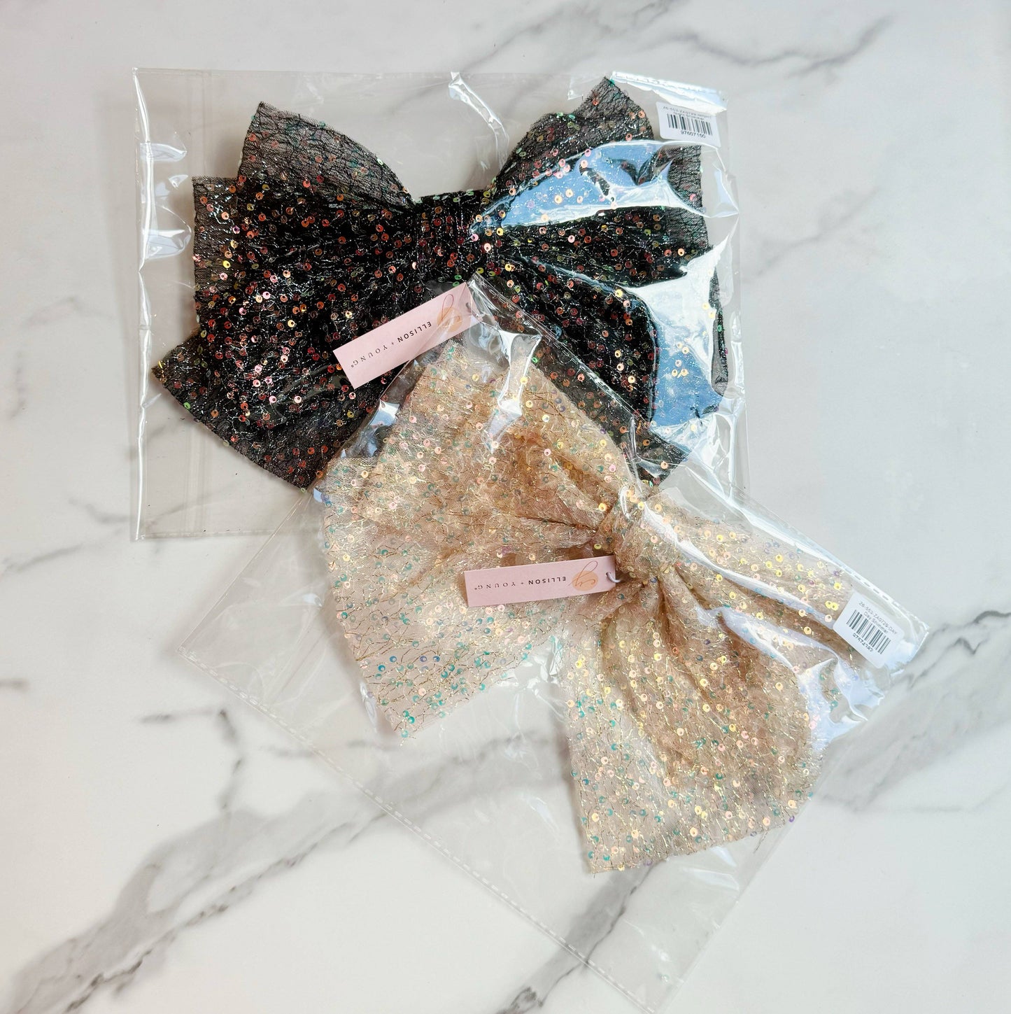 Shimmer Bow Hair Clip