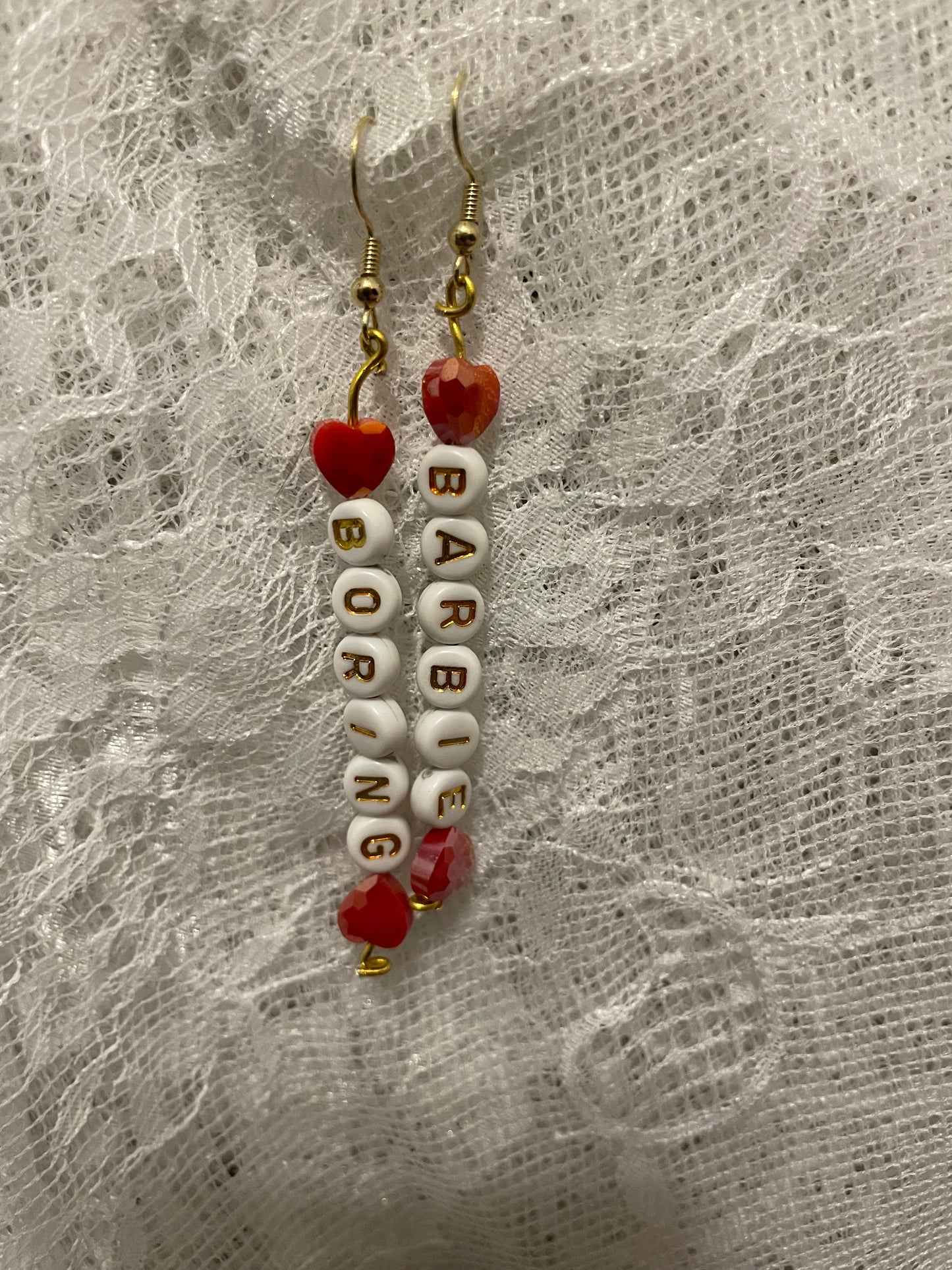 Boring Barbie Earrings