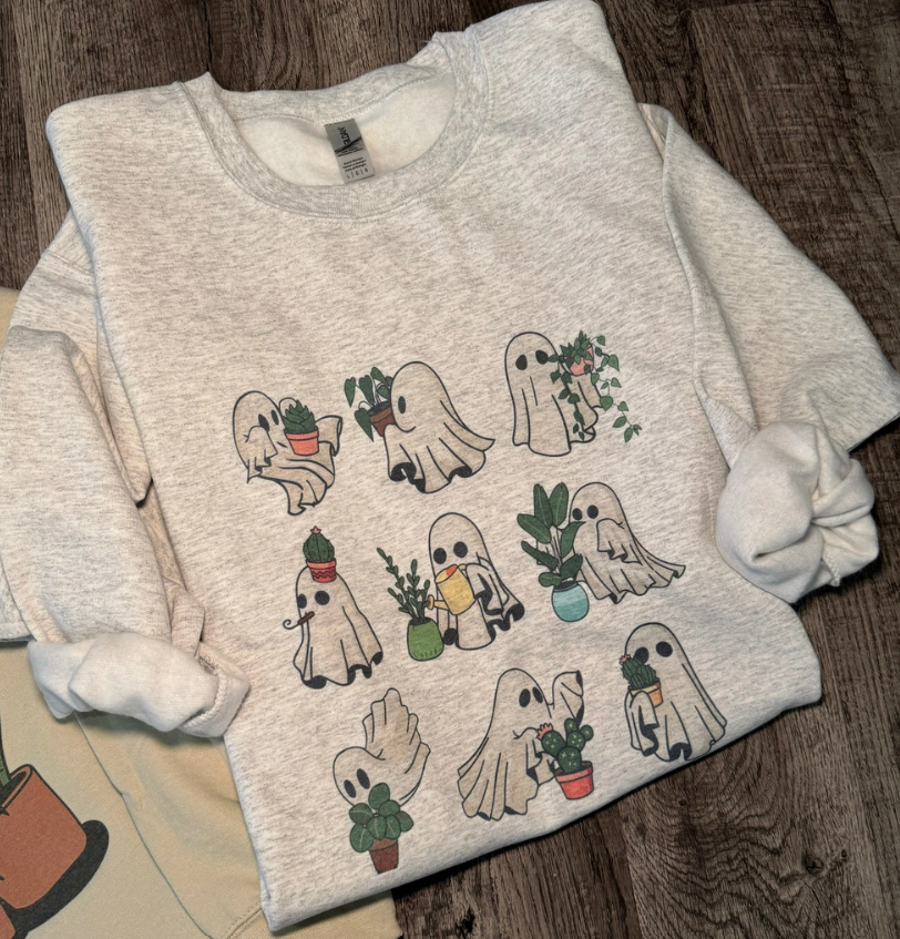 Ghosts Love Plants Too Sweatshirt (Various Styles Available)