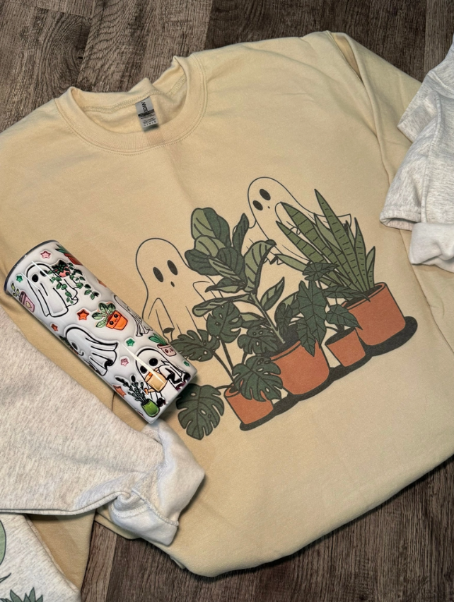 Ghosts Love Plants Too Sweatshirt (Various Styles Available)