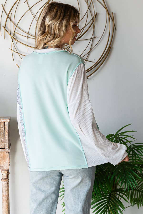 Minted Bloom Pullover