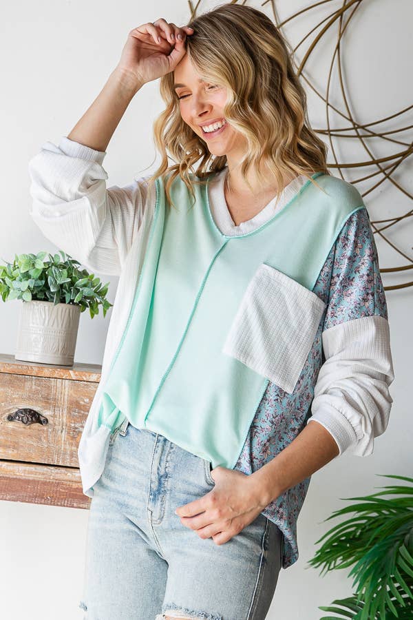 Minted Bloom Pullover
