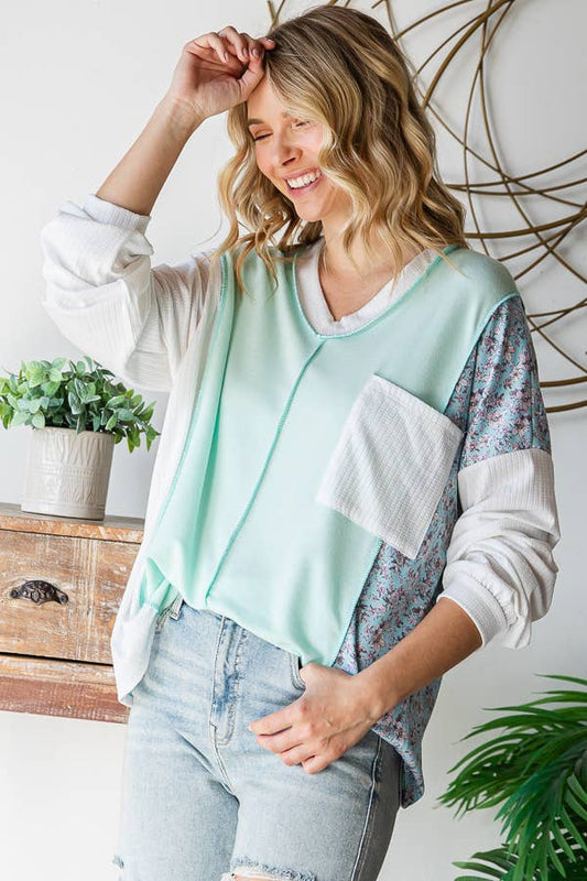 Minted Bloom Pullover