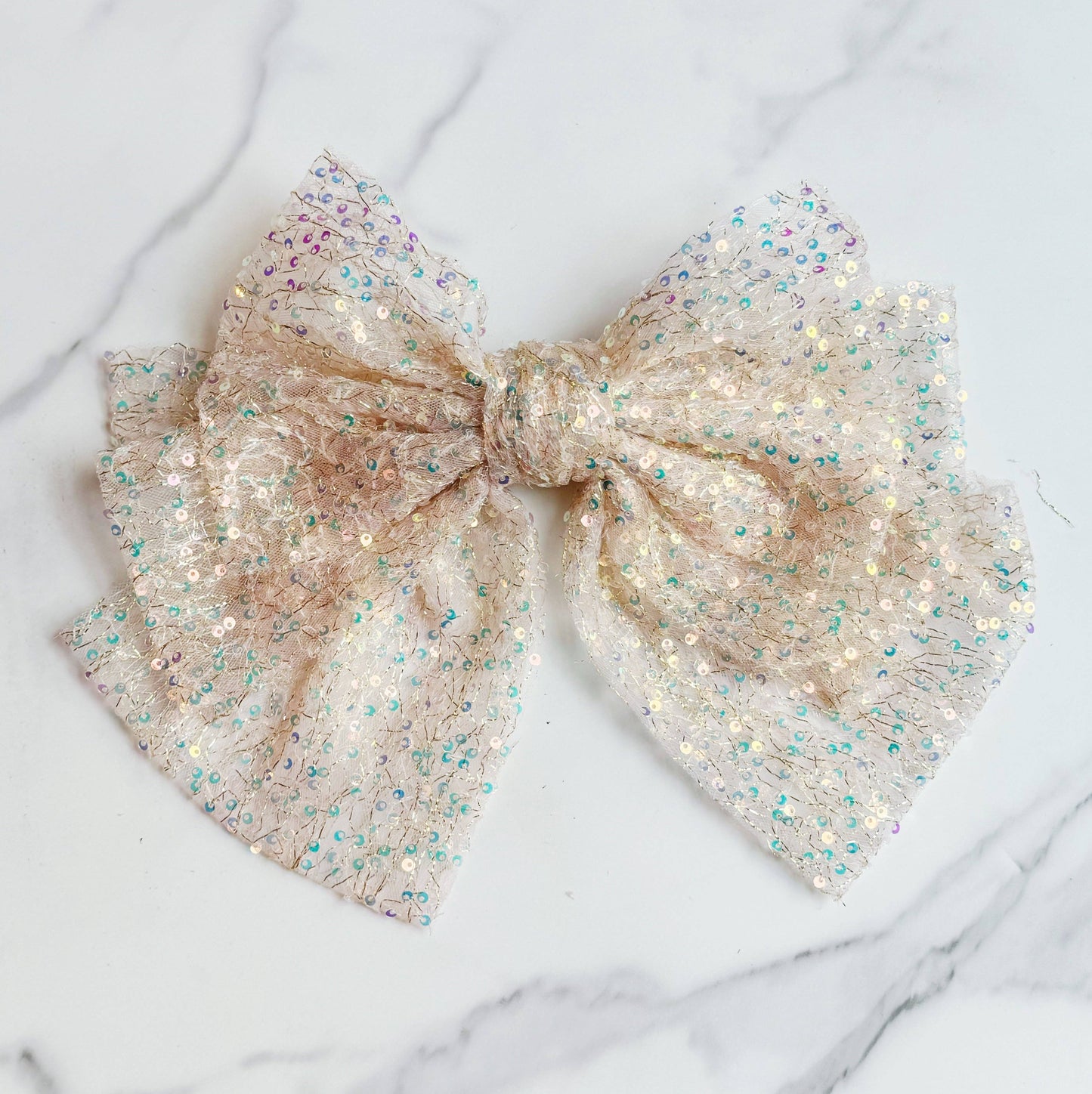 Shimmer Bow Hair Clip
