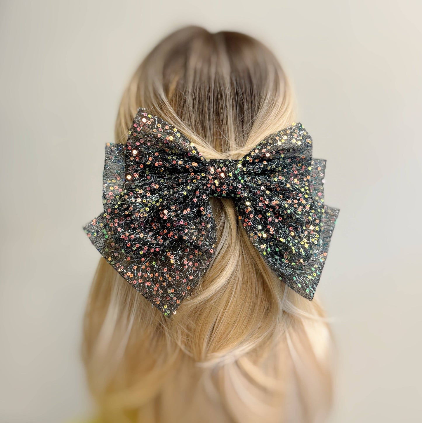 Shimmer Bow Hair Clip