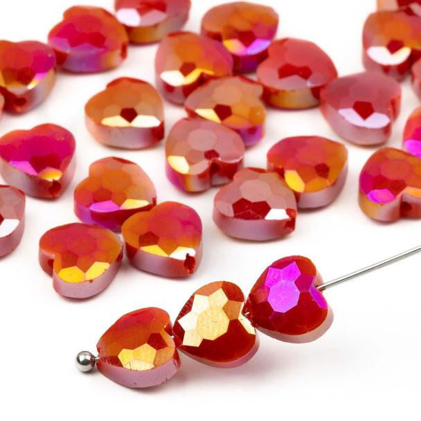 Bead Mix in Green and Orange