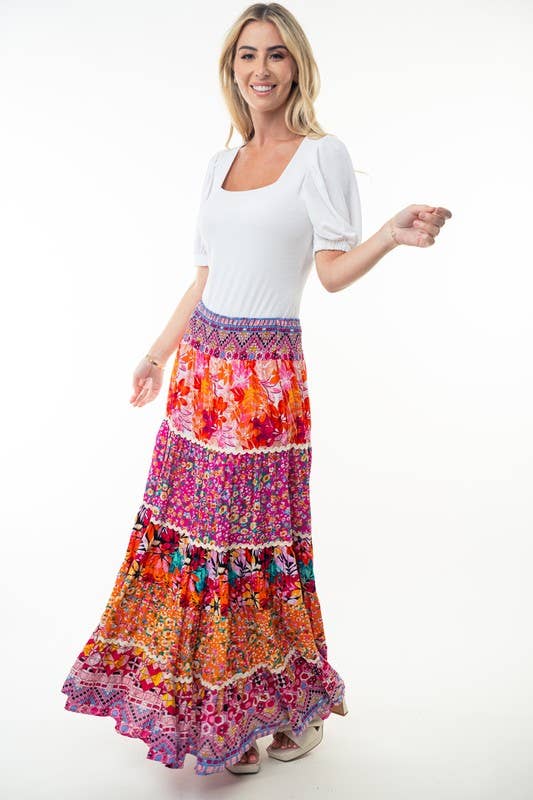 Floral Maxi Skirt