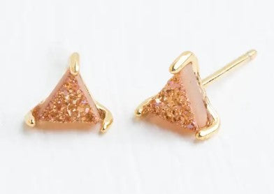 Ara Druzy Studs in Gold (Multiple Colors Available)